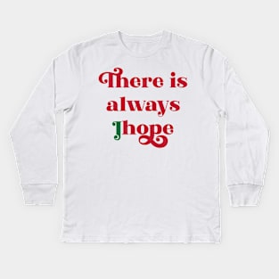 BTS There is always Jhope typography Kids Long Sleeve T-Shirt